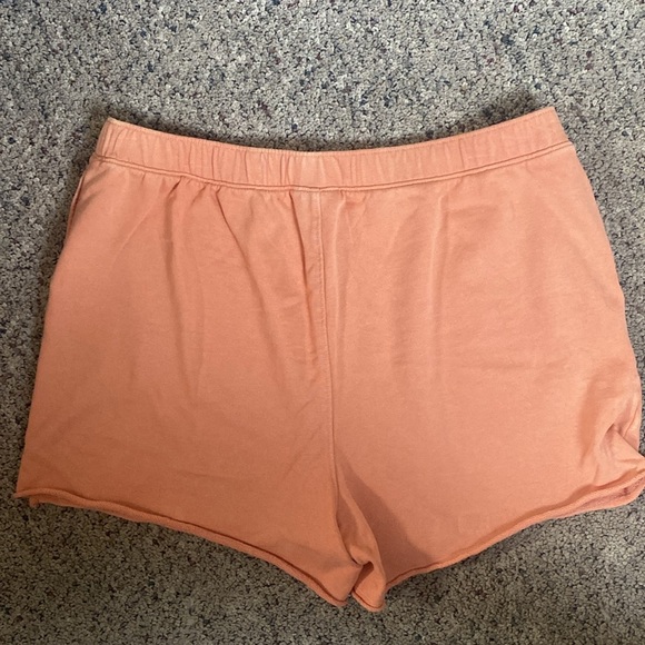 Universal Thread Cropped Orange Short Sleeve Sweatshirt & Shorts Sz L NWT - Picture 11 of 12